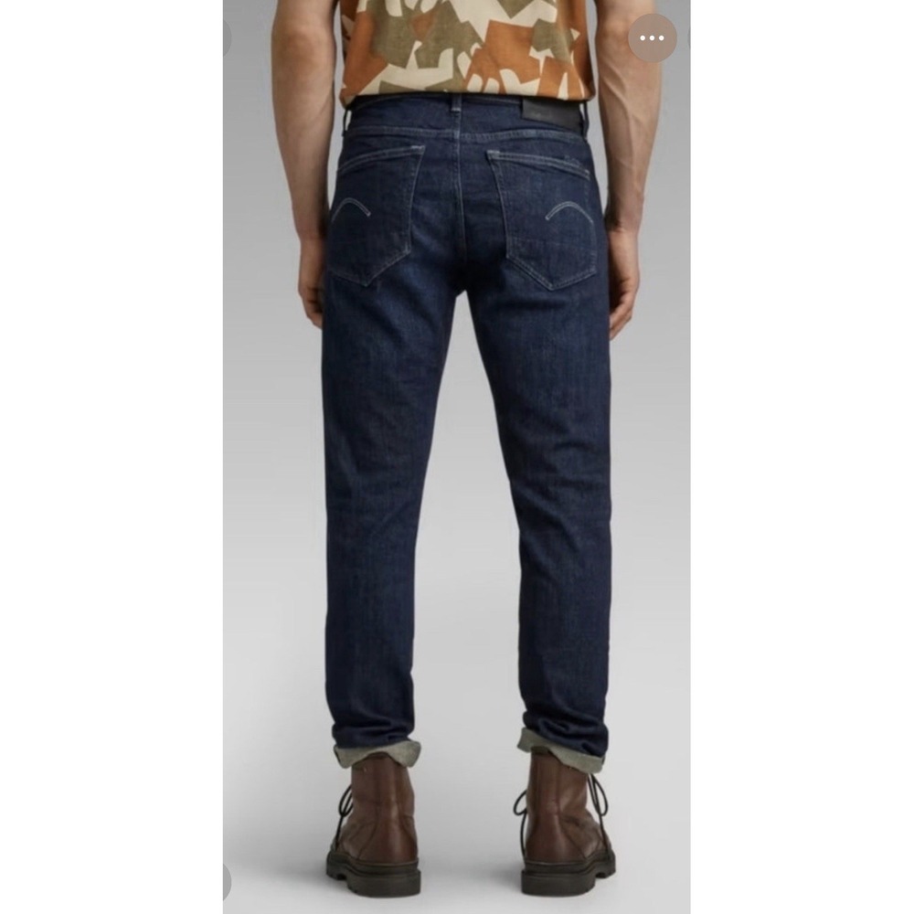 G-STAR RAW Men's 3301 sz.32x32 Regular Straight Jeans Blue Worn in Ultramarine